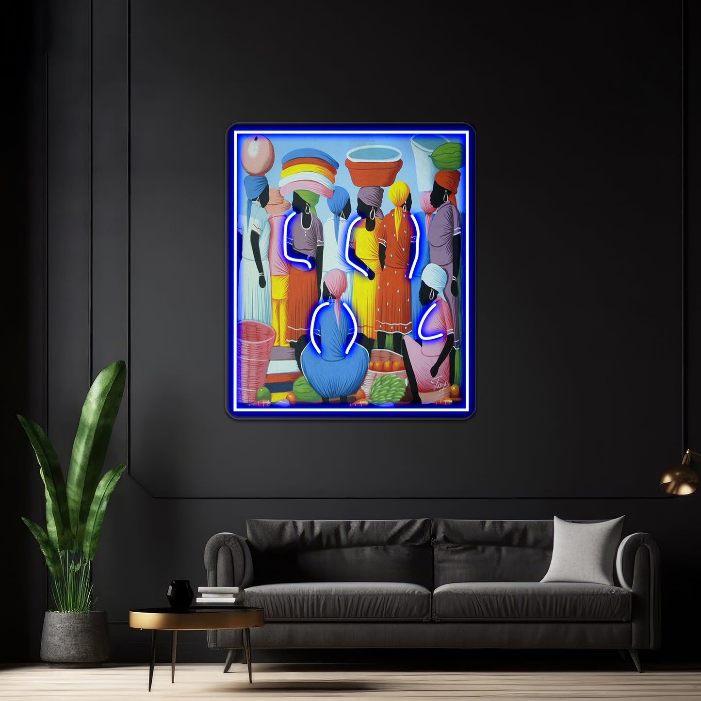 Haiti Print Art Wall Artwork Neon Signs