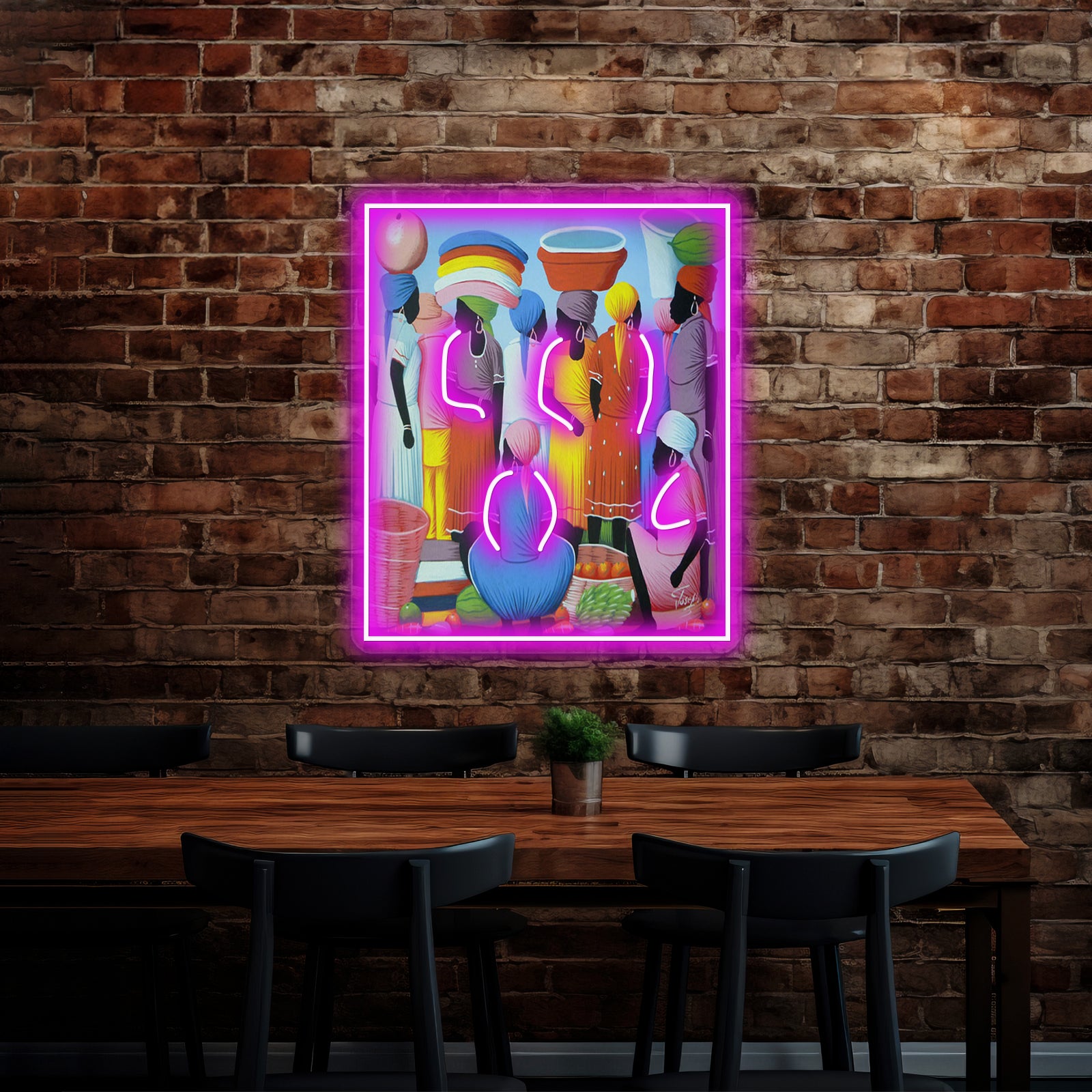 Haiti Print Art Wall Artwork Neon Signs | Shineneon