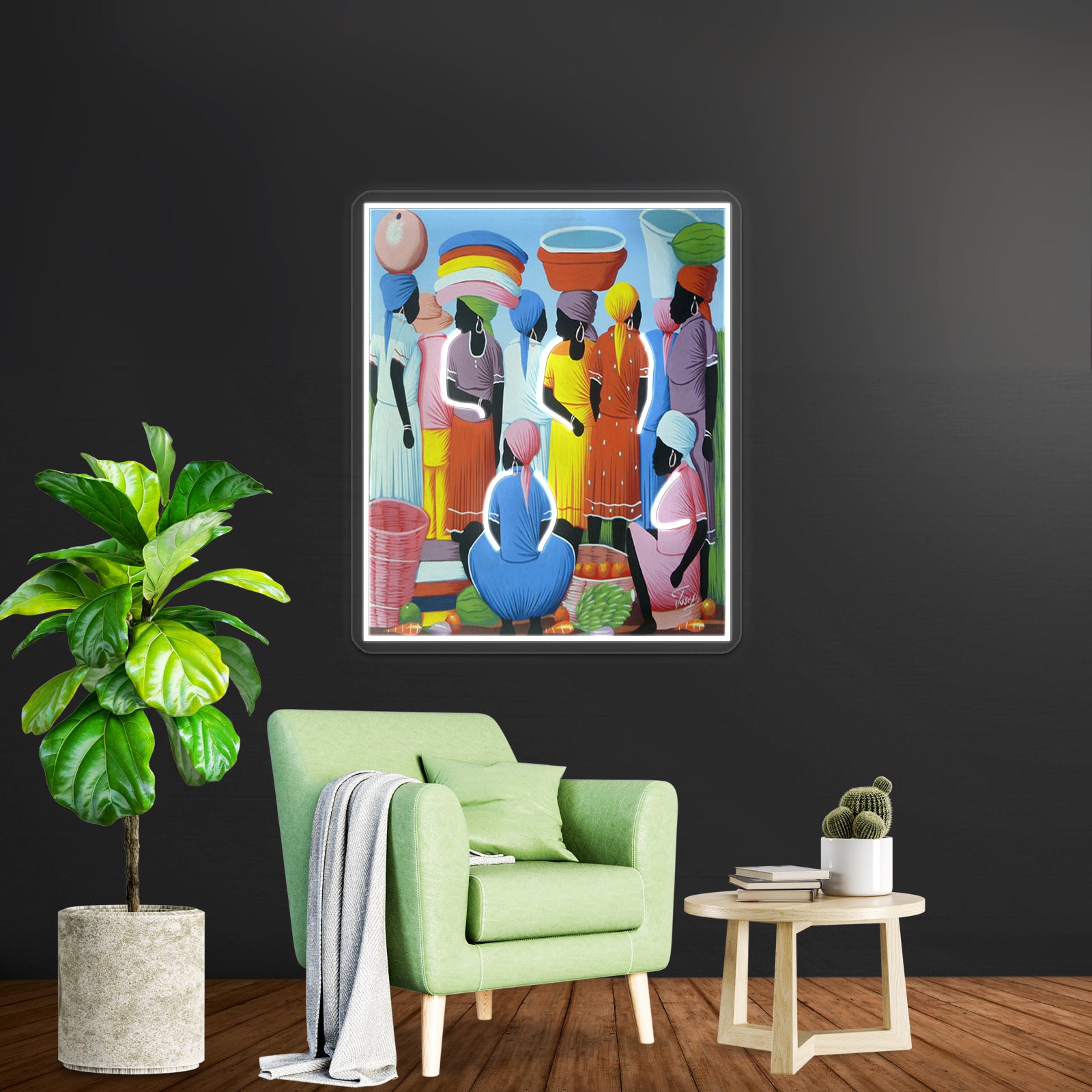 Haiti Print Art Wall Artwork Neon Signs | Shineneon