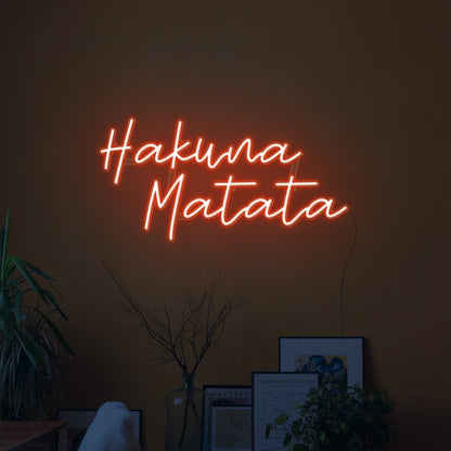 Hakuna Matata Led Neon Sign Wall Art | Shineneon