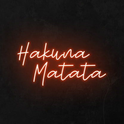 Hakuna Matata Led Neon Sign Wall Art | Shineneon