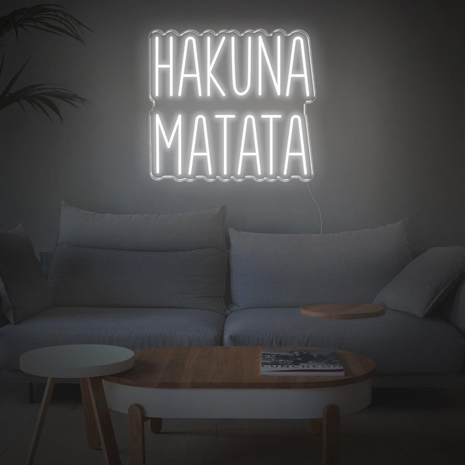 Hakuna Matata Red Script Led Neon Sign For Modern Living Room Decor | Shineneon