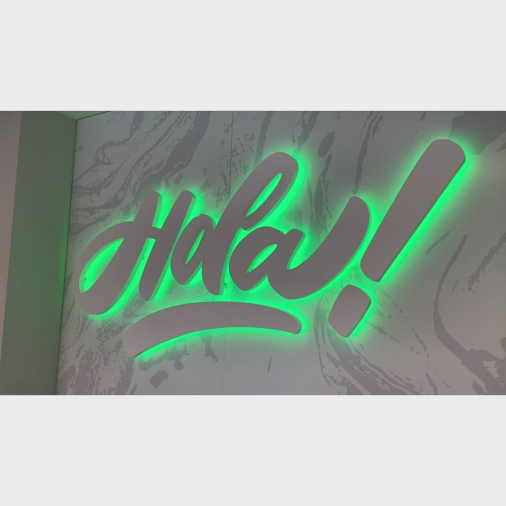 Hala 3D Backlit Channel Letters Led Light Sign - Shineneon
