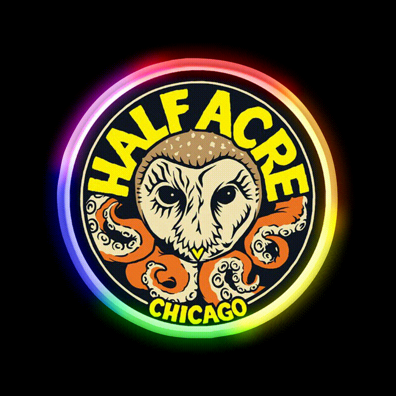 Half Acre Brewing Company Beer Bar Decor Led Neon Sign Rgb Color