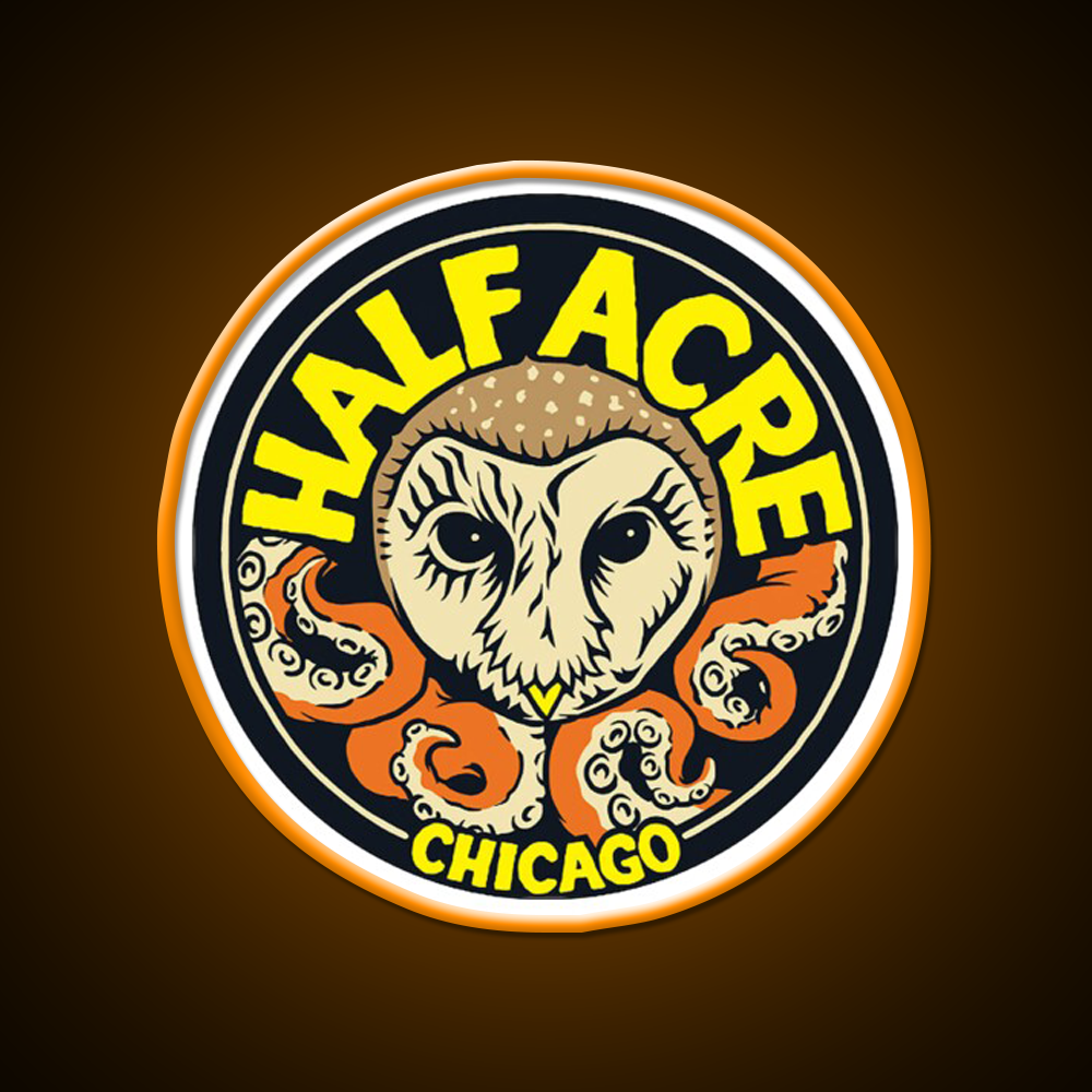 Half Acre Brewing Company Beer Bar Decor Led Neon Sign Rgb Color