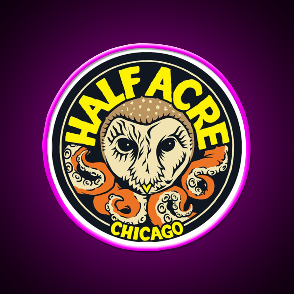 Half Acre Brewing Company Beer Bar Decor Led Neon Sign Rgb Color