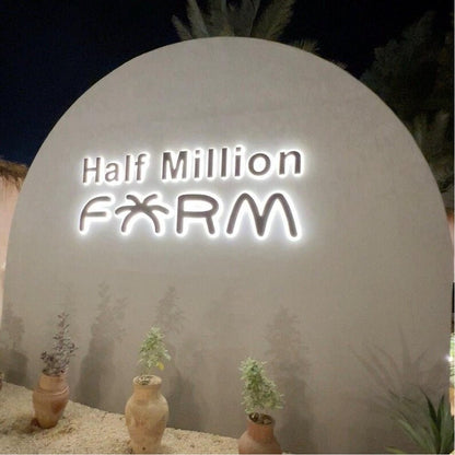 Half Million Farm 3D Backlit Channel Letters Led Light Sign - Shineneon