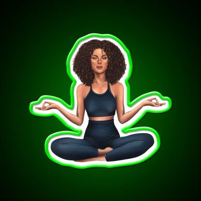 Half Moon Yoga Pose Yoga Led Neon Sign Yoga Studio Rgb Color