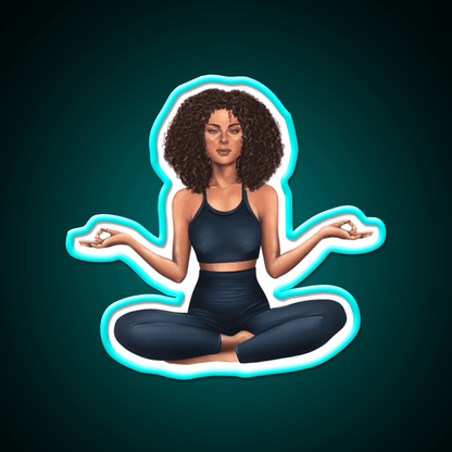 Half Moon Yoga Pose Yoga Led Neon Sign Yoga Studio Rgb Color - Shineneon