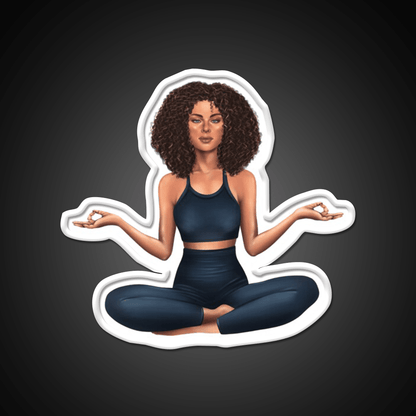 Half Moon Yoga Pose Yoga Led Neon Sign Yoga Studio Rgb Color - Shineneon
