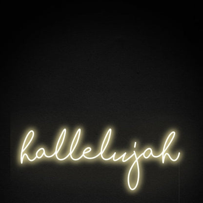 Hallelujah Led Neon Sign Wall Art | Shineneon