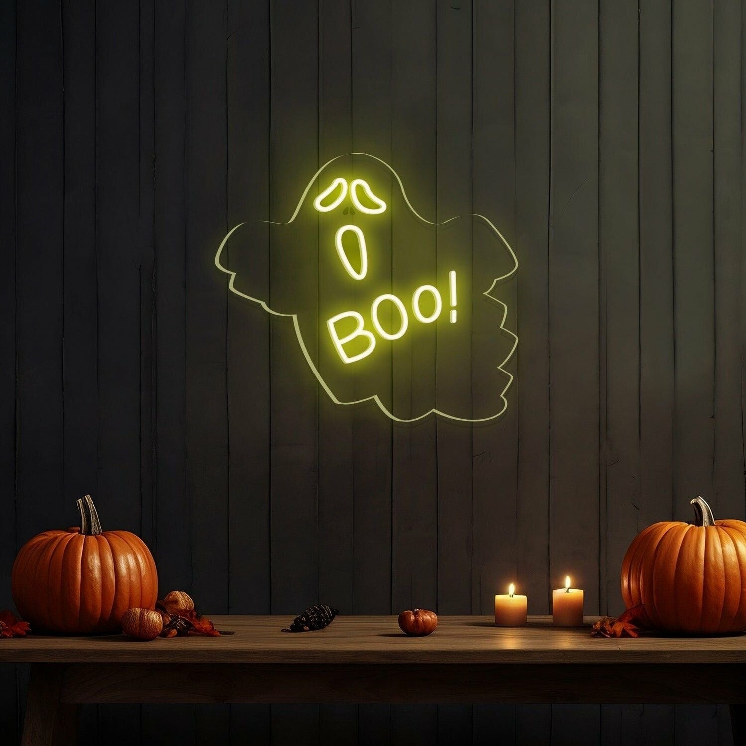 Halloween Ambiance Screaming Ghosts Led Neon Sign | Shineneon