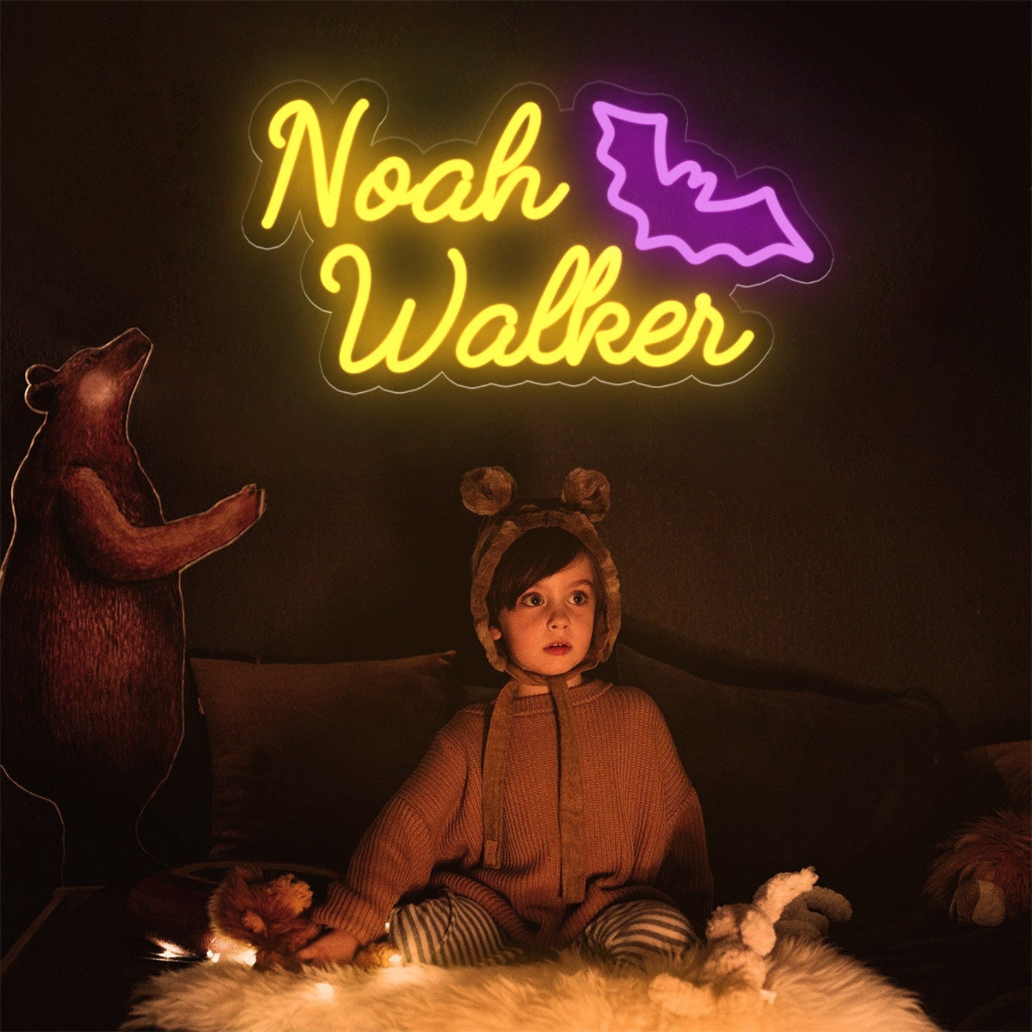 Halloween Bat Custom Name Neon Light Sign | Shineneon