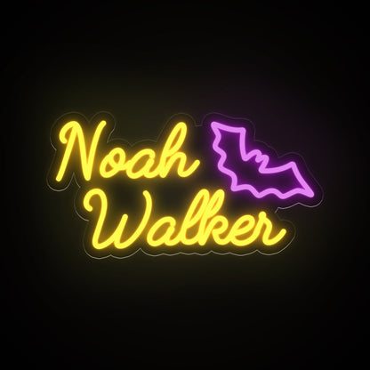 Halloween Bat Custom Name Neon Light Sign | Shineneon