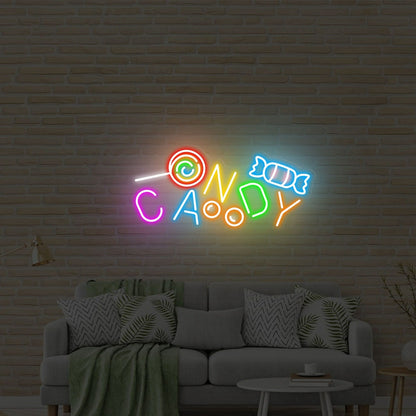 Halloween Candy Neon Sign Pink Led Light | Shineneon