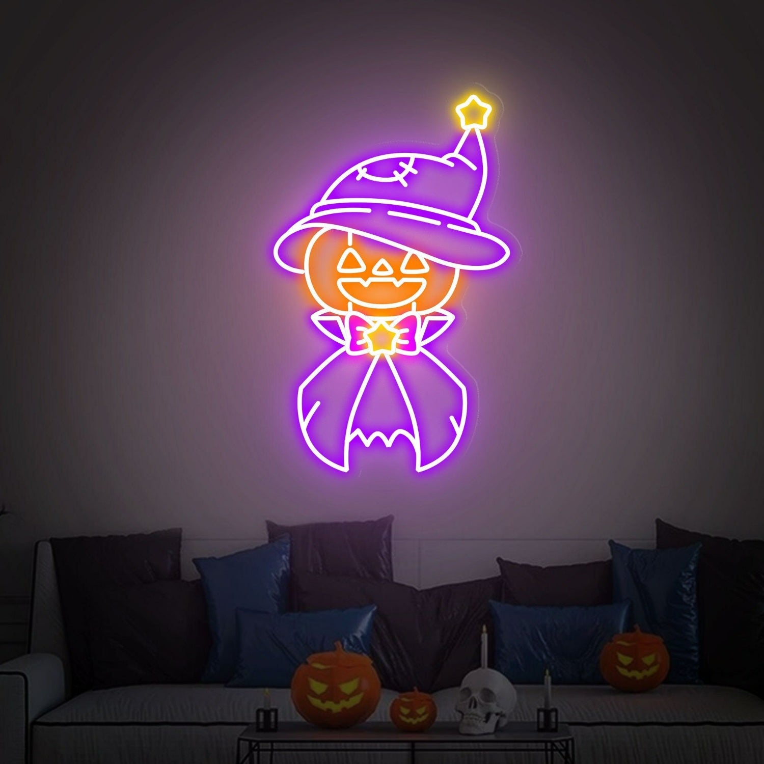 Halloween Celebration With Pumpkin Led Neon Sign | Shineneon