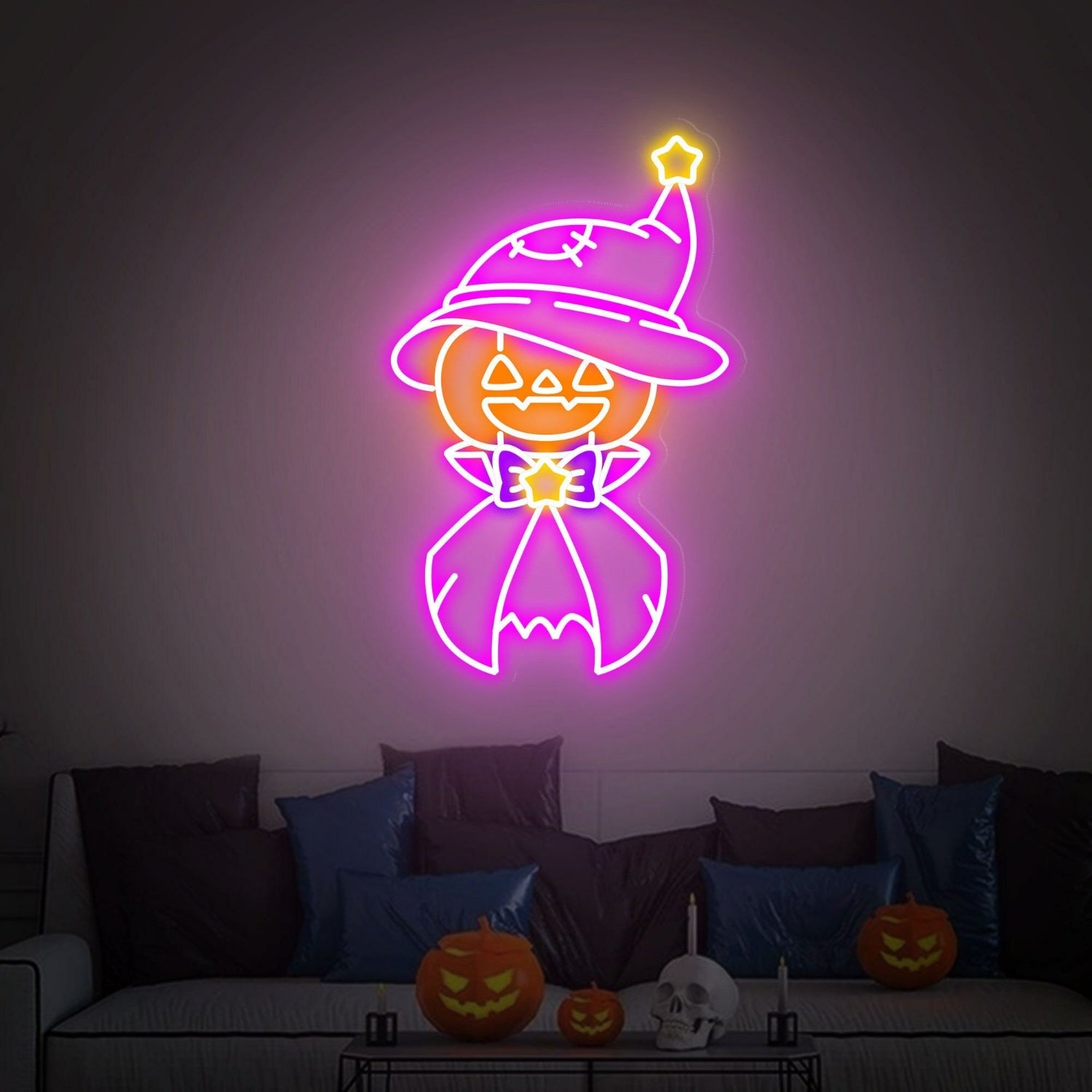 Halloween Celebration With Pumpkin Led Neon Sign | Shineneon