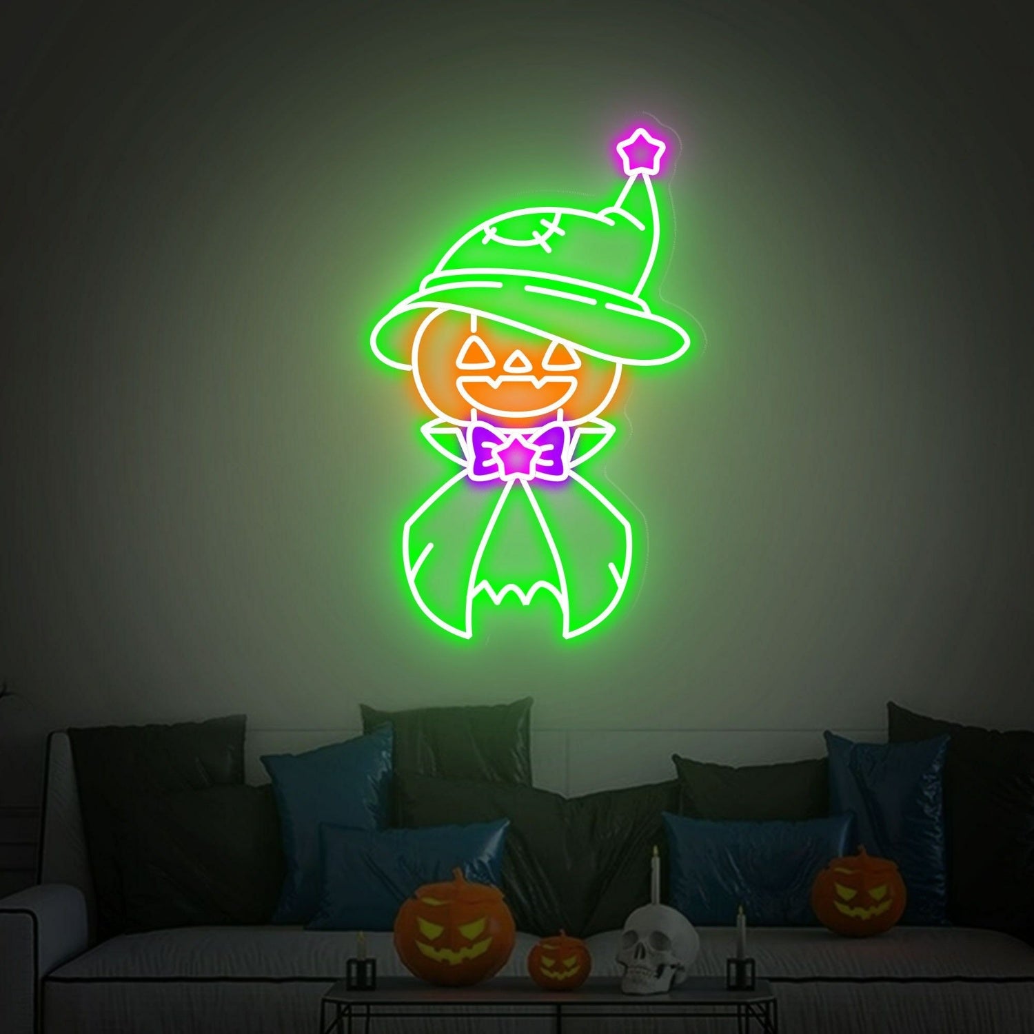 Halloween Celebration With Pumpkin Led Neon Sign | Shineneon