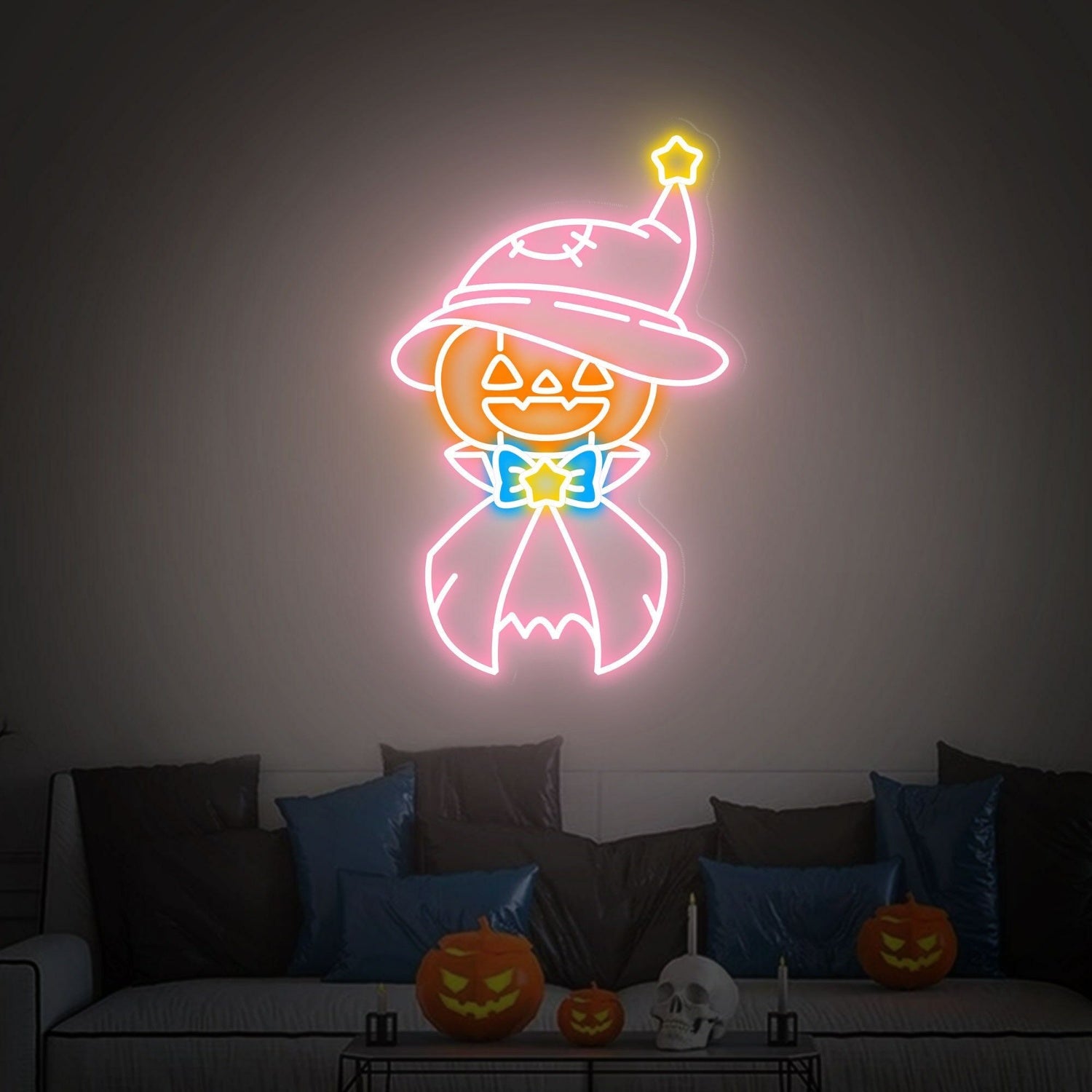 Halloween Celebration With Pumpkin Led Neon Sign | Shineneon