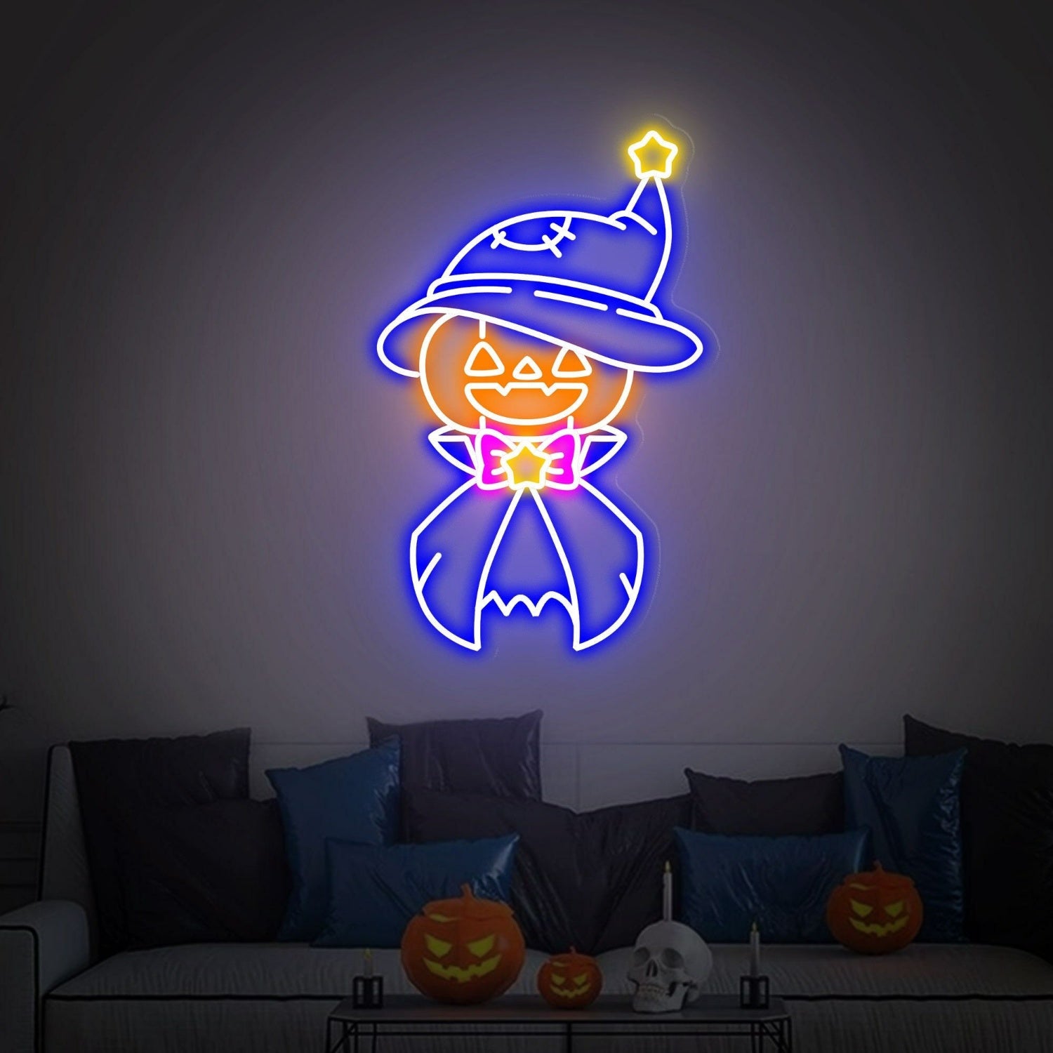 Halloween Celebration With Pumpkin Led Neon Sign | Shineneon
