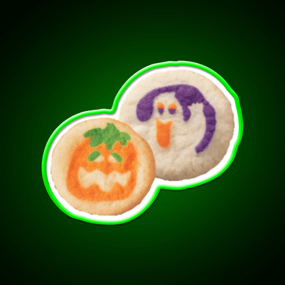 Halloween Cookies Snack Food Led Neon Sign Rgb Color - Shineneon