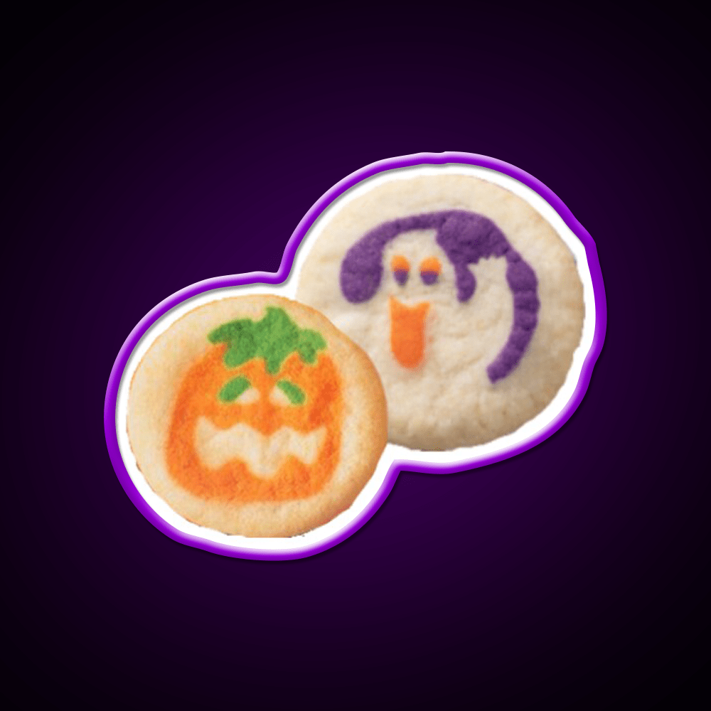 Halloween Cookies Snack Food Led Neon Sign Rgb Color - Shineneon