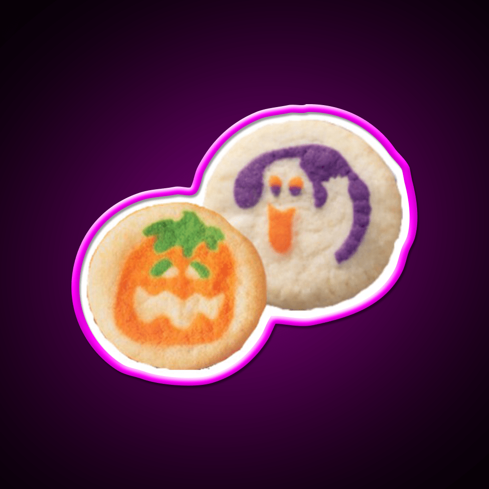 Halloween Cookies Snack Food Led Neon Sign Rgb Color - Shineneon