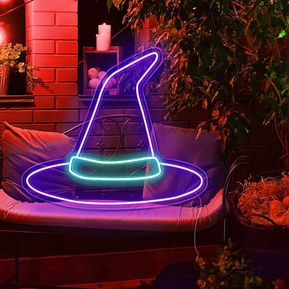 Halloween Decor Hat Neon Sign | Shineneon