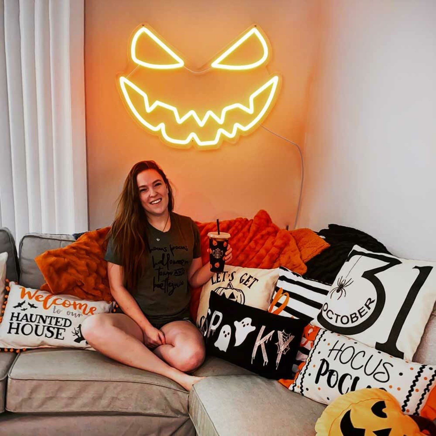Halloween Elements Pumpkin Face Neon Signs | Shineneon