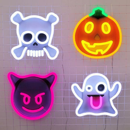 Halloween Emojis Neon Sign | Shineneon