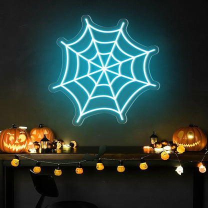 Halloween Festivities Spider Web Neon Sign | Shineneon