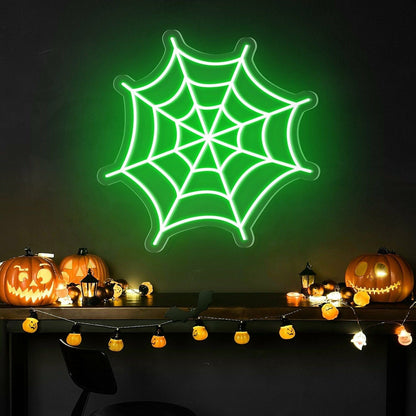 Halloween Festivities Spider Web Neon Sign | Shineneon