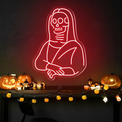 Halloween Festivities With The Skulls Beauty Neon Sign | Shineneon