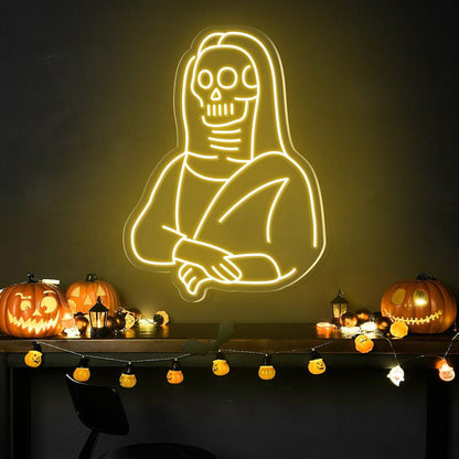 Halloween Festivities With The Skulls Beauty Neon Sign | Shineneon