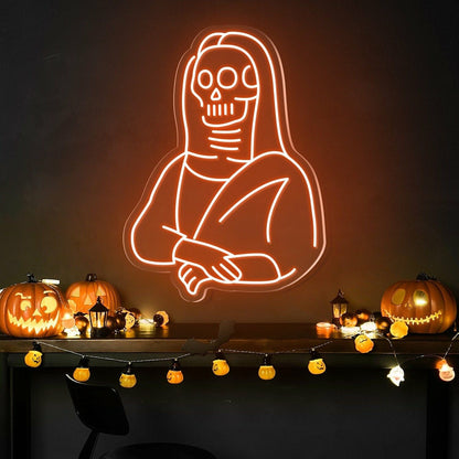 Halloween Festivities With The Skulls Beauty Neon Sign | Shineneon