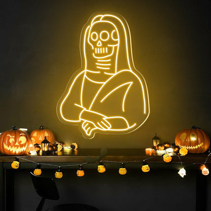 Halloween Festivities With The Skulls Beauty Neon Sign | Shineneon