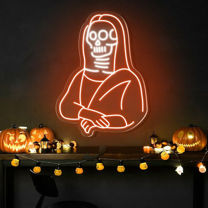 Halloween Festivities With The Skulls Beauty Neon Sign | Shineneon