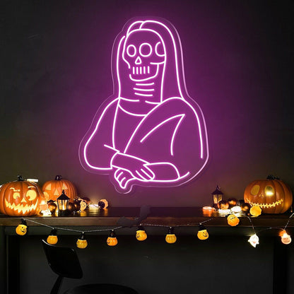 Halloween Festivities With The Skulls Beauty Neon Sign | Shineneon