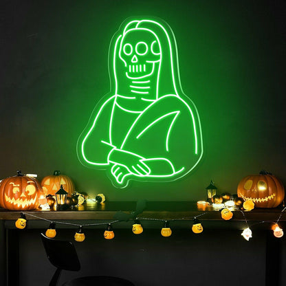 Halloween Festivities With The Skulls Beauty Neon Sign | Shineneon
