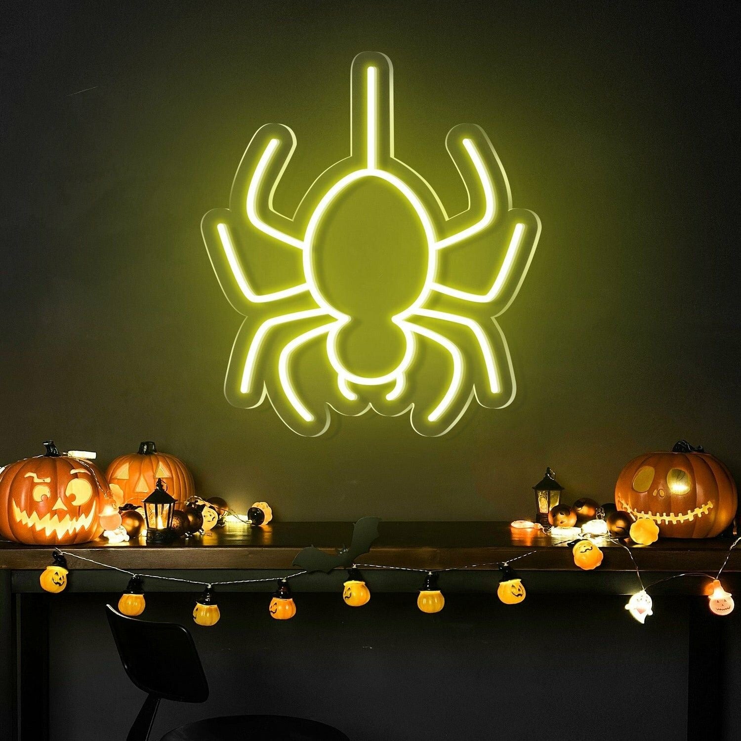 Halloween Festivities With The Spider Halloween Neon Sign | Shineneon