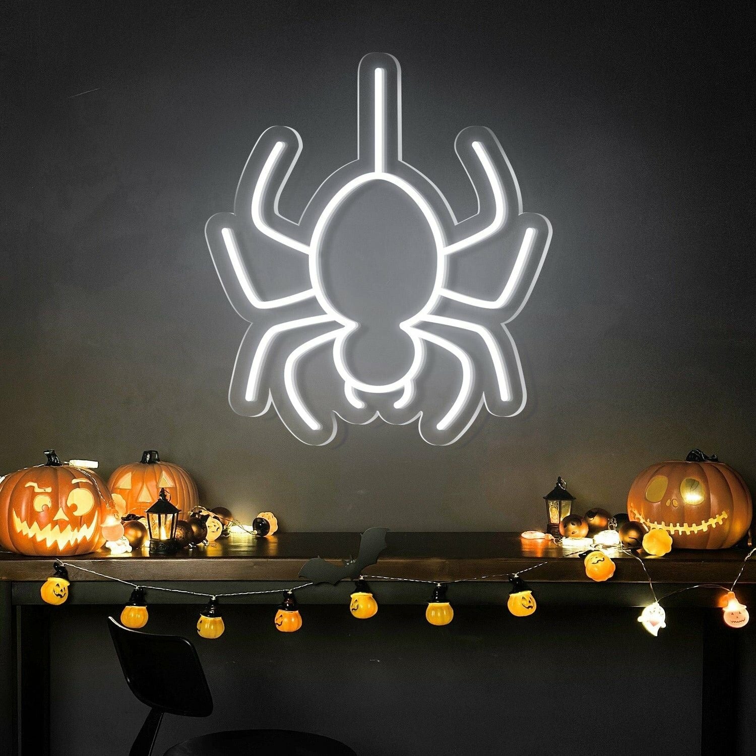 Halloween Festivities With The Spider Halloween Neon Sign | Shineneon