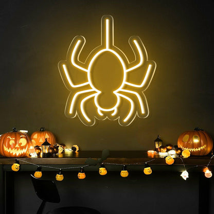 Halloween Festivities With The Spider Halloween Neon Sign | Shineneon