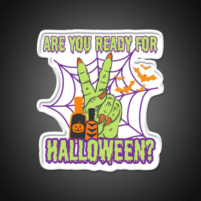 Halloween For Nails Artist Nail Salon Led Neon Sign Rgb Color - Shineneon