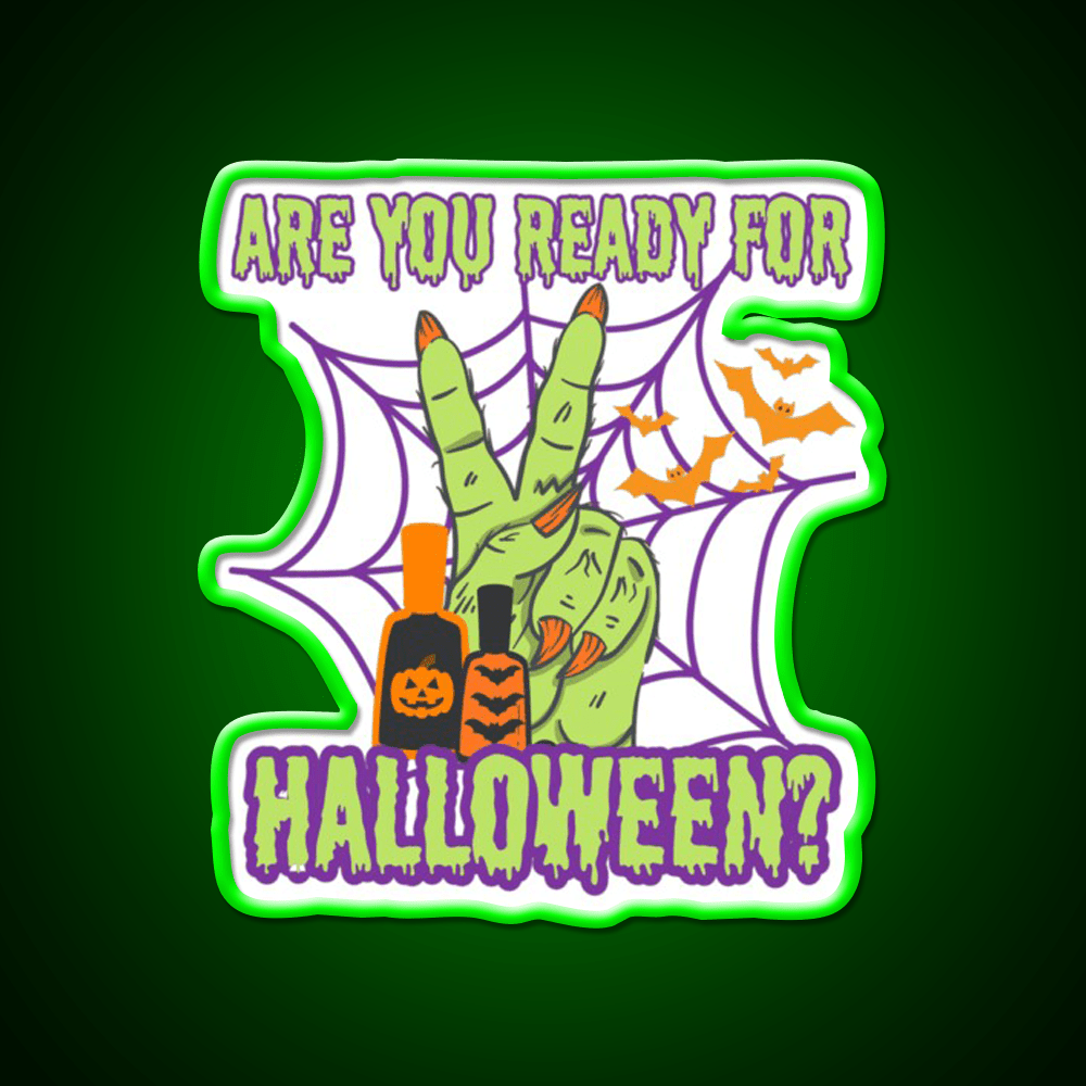 Halloween For Nails Artist Nail Salon Led Neon Sign Rgb Color - Shineneon