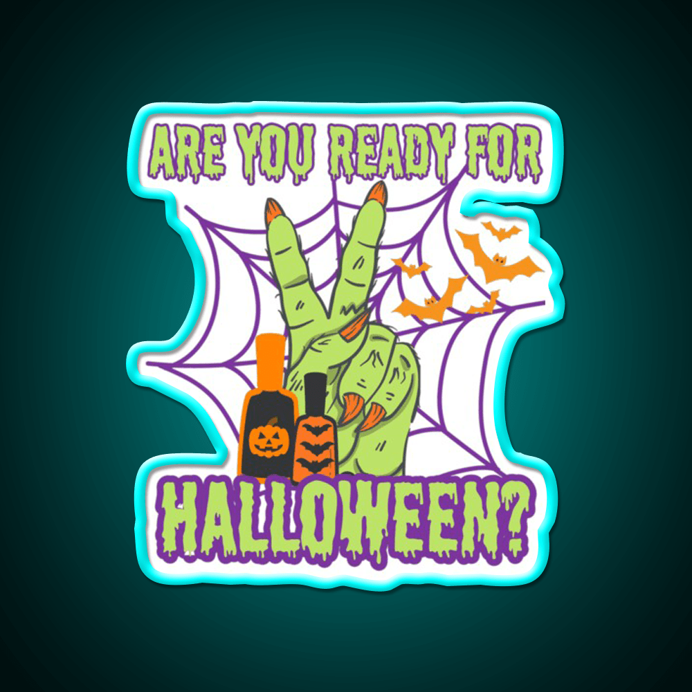 Halloween For Nails Artist Nail Salon Led Neon Sign Rgb Color - Shineneon