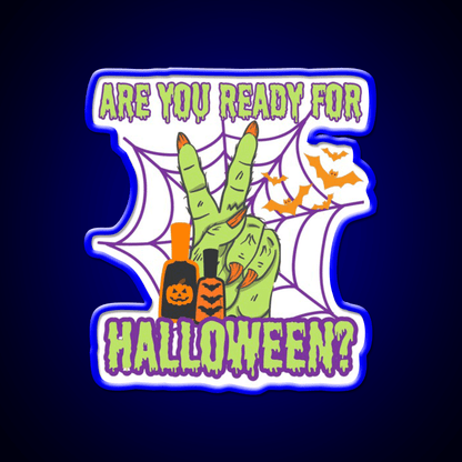 Halloween For Nails Artist Nail Salon Led Neon Sign Rgb Color - Shineneon