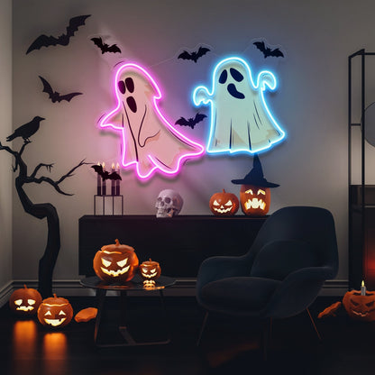 Halloween Ghost Cute Neon Acrylic Artwork | Shineneon