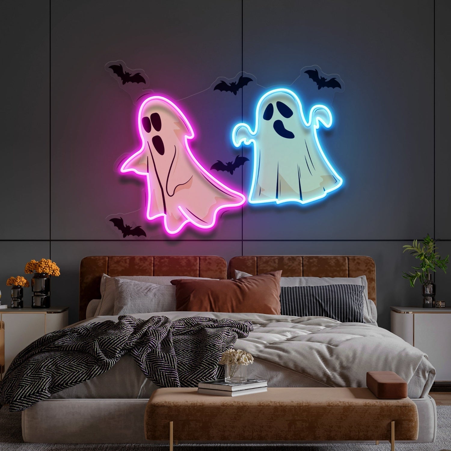 Halloween Ghost Cute Neon Acrylic Artwork | Shineneon