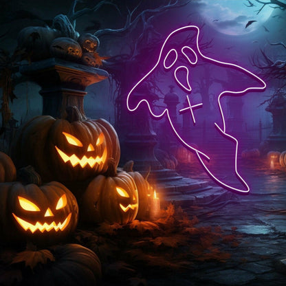 Halloween Ghost Neon Signled Ghost Neon Sign | Shineneon