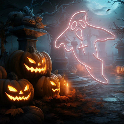 Halloween Ghost Neon Signled Ghost Neon Sign | Shineneon